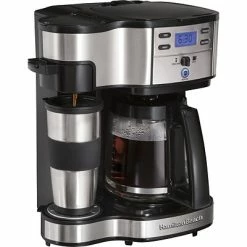 Cheapest 👍 Coffee Makers Machines Brewers Hamilton Beach The Scoop 2-Way Brewer 12-Cups Single Serve Coffee Maker, Black (49980Z) 😉