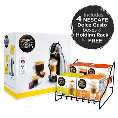Flash Sale ⌛ Coffee Makers Nestle NESCAFE Dolce Gusto Genio 2 With 4 Gusto Coffee & Rack Bundle, 6/Bundle (283-00065) 🛒 1 Flash Sale ⌛ Coffee Makers Nestle NESCAFE Dolce Gusto Genio 2 With 4 Gusto Coffee & Rack Bundle, 6/Bundle (283-00065) 🛒