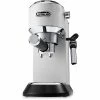 Budget 🎉 Espresso/Cappuccino Machines DeLonghi Dedica Deluxe (EC685W) 15-Bar Pump Espresso Machine With Rapid Cappuccino System, White 😀
