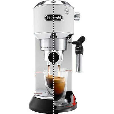 Budget ๐ Espresso/Cappuccino Machines DeLonghi Dedica Deluxe (EC685W) 15-Bar Pump Espresso Machine With Rapid Cappuccino System, White ๐ 2 Budget ๐ Espresso/Cappuccino Machines DeLonghi Dedica Deluxe (EC685W) 15-Bar Pump Espresso Machine With Rapid Cappuccino System, White ๐ - Image 2