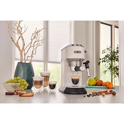 Budget ๐ Espresso/Cappuccino Machines DeLonghi Dedica Deluxe (EC685W) 15-Bar Pump Espresso Machine With Rapid Cappuccino System, White ๐ 6 Budget ๐ Espresso/Cappuccino Machines DeLonghi Dedica Deluxe (EC685W) 15-Bar Pump Espresso Machine With Rapid Cappuccino System, White ๐ - Image 6