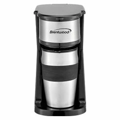 Flash Sale ๐ Coffee Makers Machines Brewers Brentwood Portable Single-Serve Coffee Maker With 14-Oz. Travel Mug, Black (TS-113BK) ๐