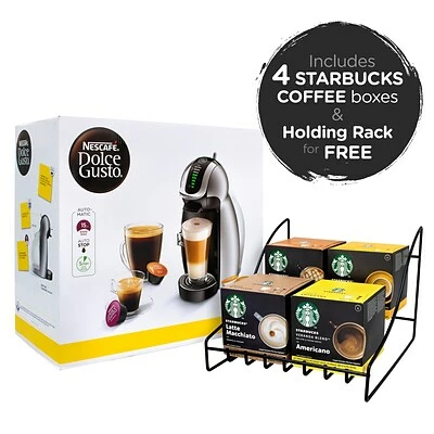Buy 🤩 Coffee Makers Nestle NESCAFE Dolce Gusto Genio With 4 Starbucks Coffee & Rack Bundle, 6/Bundle (283-00063) 🔔 1 Buy 🤩 Coffee Makers Nestle NESCAFE Dolce Gusto Genio With 4 Starbucks Coffee & Rack Bundle, 6/Bundle (283-00063) 🔔
