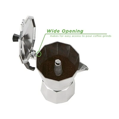 Best Sale 🧨 Coffee Makers Machines Brewers Mind Reader 6 Cups Percolator Coffee Maker, Silver (CSTOVE-SIL) 🎉 3 Best Sale 🧨 Coffee Makers Machines Brewers Mind Reader 6 Cups Percolator Coffee Maker, Silver (CSTOVE-SIL) 🎉 - Image 3