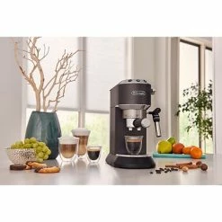 Hot Sale 🤩 Espresso Machines DeLonghi Dedica Deluxe (EC685BK) 15-Bar Pump Espresso Machine With Rapid Cappuccino System, Black ⌛ -Coffee Makers Sales unnamed file 265