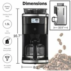 Best Sale 😉 Coffee Makers & Espresso Machines Smarter 12-Cup Automatic Coffee Maker, Assorted Colors (SMARTCOFF.1) 😉 -Coffee Makers Sales unnamed file 302