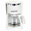 Promo 🌟 Coffee Makers Machines Brewers Brentwood® 900 W 12-Cup Coffee Maker; White 🎁