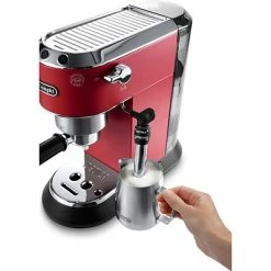 Best Pirce 👍 Espresso Machines DeLonghi Dedica Deluxe (EC685R) 15-Bar Pump Espresso Machine With Rapid Cappuccino System, Red ❤️ -Coffee Makers Sales unnamed file 313