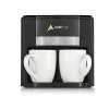 New 👏 Espresso Machines AdirChef BFF 2 Person/Cup Coffee Maker & Mugs (800-02-BLK) 🧨