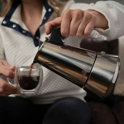 Flash Sale 🔔 Coffee Makers Machines Brewers THE LONDON SIP 6-Cups Induction Stovetop Espresso Maker, Silver (EM6S) 😍 -Coffee Makers Sales unnamed file 336