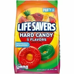 Best Sale 🤩 LifeSavers Gum & Mints LIFE SAVERS 5 Flavors Hard 🍬 Candy, Party Size, 50 Oz Bulk 🍬 Candy Bag (WMW28098) 🤩