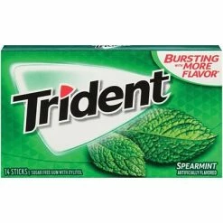 Coupon ✨ Gum & Mints Trident Sugar Free Spearmint Gum, 14 Pieces/Pack, 12/Box (MOZ01106) 🎁