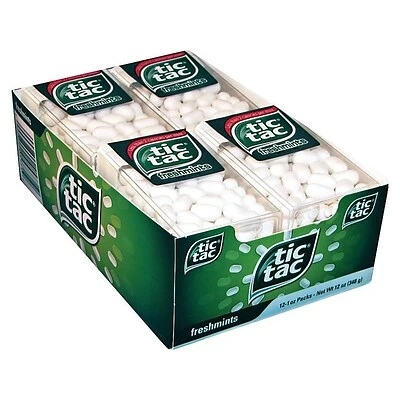 Top 10 🤩 Gum & Mints Tic Tac Freshmint Mints, 12 Oz., 12/Box (FEU00771) ✔️ 1 Top 10 🤩 Gum & Mints Tic Tac Freshmint Mints, 12 Oz., 12/Box (FEU00771) ✔️