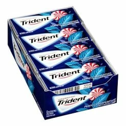 Outlet โญ Gum & Mints Trident Sugar Free Perfect Peppermint Gum, 14 Pieces/Pack, 12/Pack (209-02517) ๐