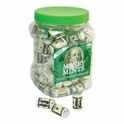 Budget 🧨 Espeez Gum & Mints Money Mints, 100 Rolls/Jar 👍