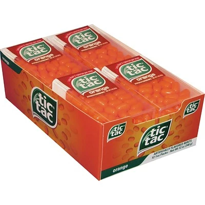 Flash Sale ๐ Gum & Mints Tic Tac Orange Mints, 36 Pieces/Pack, 12/Box (FEU00773) ๐ 1 Flash Sale ๐ Gum & Mints Tic Tac Orange Mints, 36 Pieces/Pack, 12/Box (FEU00773) ๐