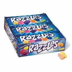 Best Pirce ✔️ Gum & Mints Razzles Assorted Fruit Gum, 1.4 Oz., 24/Box (209-00142) 🎁