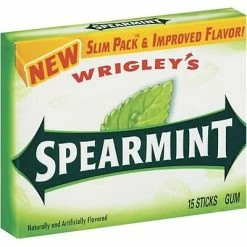 Wholesale 👍 Wrigley's Spearmint Gum & Mints Wrigley's Slim Pack™ Gum; Spearmint; 15 Sticks/Pack, 10 Packs/Box 😀