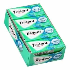 New ๐ Gum & Mints Trident Sugar Free Minty Sweet Twist Gum, 14 Pieces/Pack, 12/Pack (209-02515) ๐