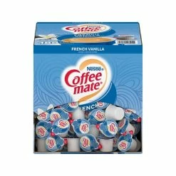 Promo ❤️ Creamers Coffee Mate French Vanilla Dairy Free Liquid Creamer, 0.38 Oz., 180/Box (NES18001) 😉