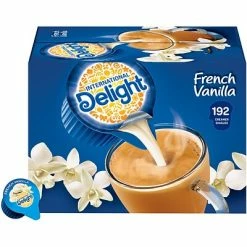 Best Pirce ⭐ Creamers International Delight French Vanilla Liquid Creamer, 0.44 Oz., 192/Carton (WWI101521) 😉