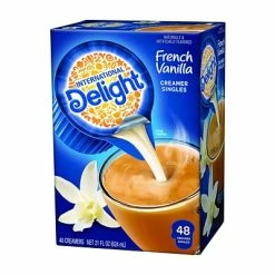 Best Sale 🧨 Creamers International Delight French Vanilla Dairy Free Liquid Creamer, 0.44 Oz., 48/Box (WWI02282) 🎉 -Coffee Makers Sales unnamed file 646