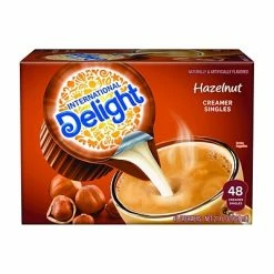 Best reviews of ❤️ Creamers International Delight Hazelnut Dairy Free Liquid Creamer, 0.44 Oz., 48/Box (WWI02283) 💯
