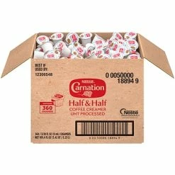 Wholesale 🔔 Creamers Carnation Half And Half Dairy Free Liquid Creamer, 0.3 Oz., 360/Carton (NES18894) 💯