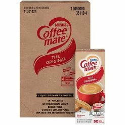 Discount ⭐ Creamers Coffee Mate Singles Original, 50 Count, 4/Pack (283-00008) 😉