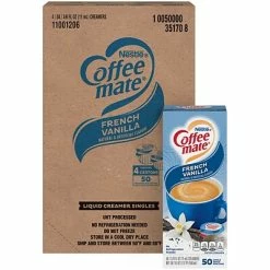 Cheapest ๐ Coffee Mate Creamers Coffee-Mate Singles French Vanilla, 50 Count, 4 Pack ๐