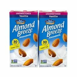 Buy ๐ Blue Diamond Almond Breeze Unsweetened Vanilla Almondmilk, 64 Fl. Oz., 2/Pack (307-00081) ๐