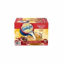 Coffee Makers Sales 5 Flash Sale 🔥 Creamers International Delight Peppermint Mocha Creamer, 192/Carton (151651) 🔔