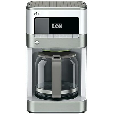 Wholesale 🎁 Coffee Makers Machines Brewers BRAUN BrewSense 12 Cups Automatic Drip Coffee Maker, White (KF6050 WH) 👍 1 Wholesale 🎁 Coffee Makers Machines Brewers BRAUN BrewSense 12 Cups Automatic Drip Coffee Maker, White (KF6050 WH) 👍