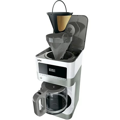 Wholesale 🎁 Coffee Makers Machines Brewers BRAUN BrewSense 12 Cups Automatic Drip Coffee Maker, White (KF6050 WH) 👍 2 Wholesale 🎁 Coffee Makers Machines Brewers BRAUN BrewSense 12 Cups Automatic Drip Coffee Maker, White (KF6050 WH) 👍 - Image 2