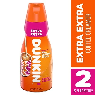 Hot Sale ๐ Creamers Dunkin' Extra Extra Coffee Creamer, 32 Oz, 2PK ๐ฅ 1 Hot Sale ๐ Creamers Dunkin' Extra Extra Coffee Creamer, 32 Oz, 2PK ๐ฅ