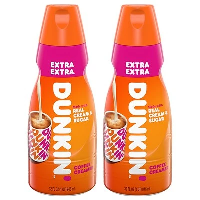 Hot Sale ๐ Creamers Dunkin' Extra Extra Coffee Creamer, 32 Oz, 2PK ๐ฅ 4 Hot Sale ๐ Creamers Dunkin' Extra Extra Coffee Creamer, 32 Oz, 2PK ๐ฅ - Image 4